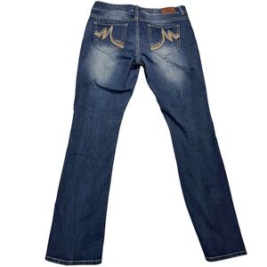 Vintage Y2K Maurices Women Embellished Bootcut Low rise Jeans Size 11/12 Long